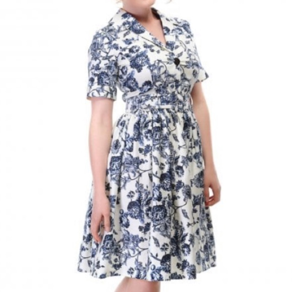 Collectif Mainline Janet Shirt Dress UK14 US10